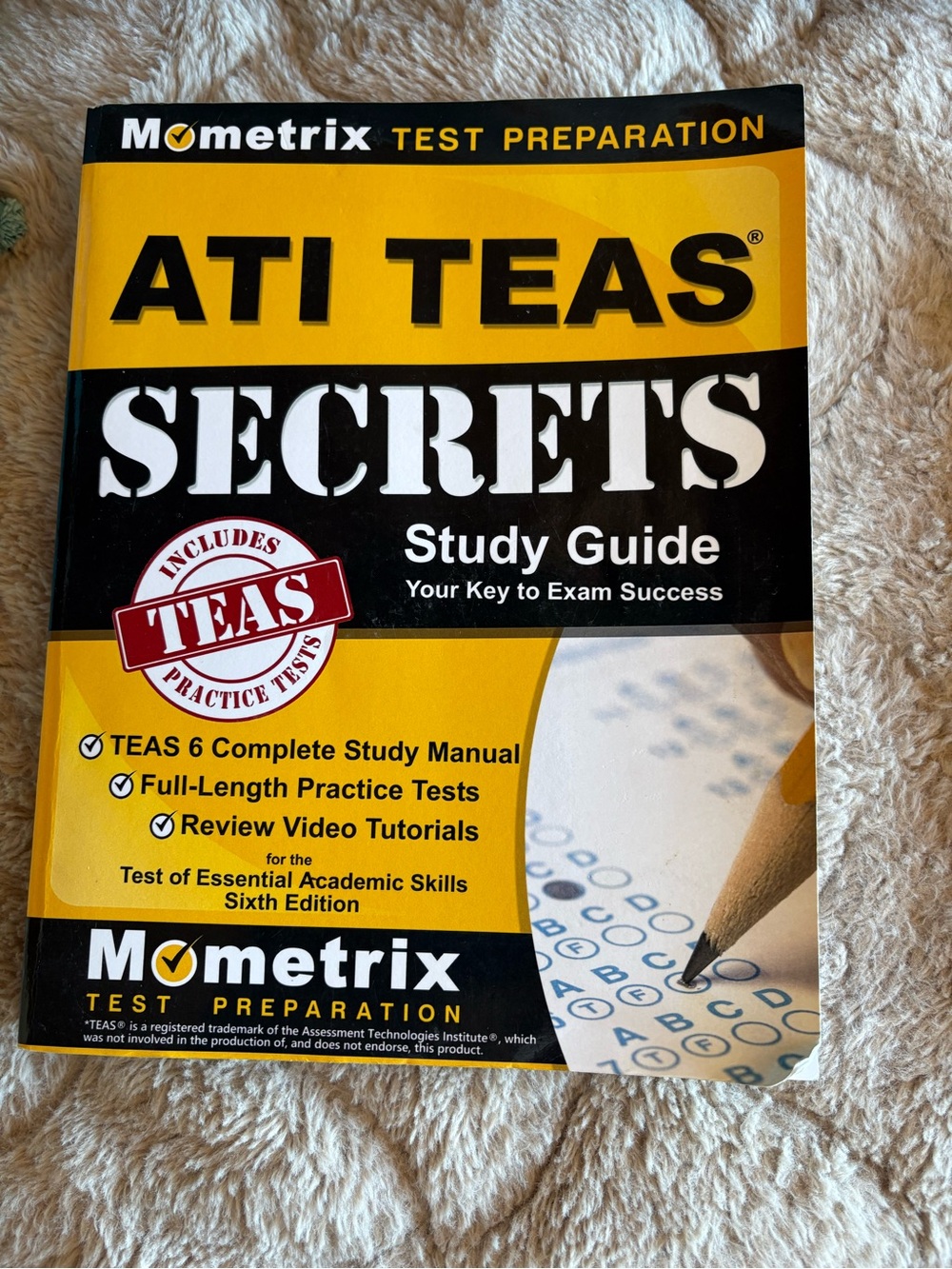 Mometrix ATI TEAS SECRETS Study Guide - Yellow & Black